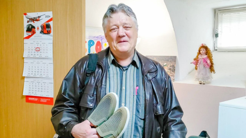 Ralf Ringer передали новую обувь для центра гуманитарной помощи